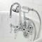 Kingston Brass CA12T1 3-3/8" Tub Wall Mount Clawfoot Tub Faucet with Hand Shower, Polished Chrome CA12T1 - alternate 4